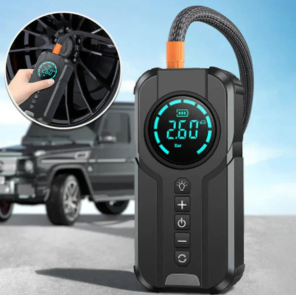 𝙇𝙪𝙭𝙚𝙣𝙚𝙨𝙩 ™Jump Starter With Air Pump هيكساليفينغ™ جهاز تشغيل البطارية مع منفاخ هواء