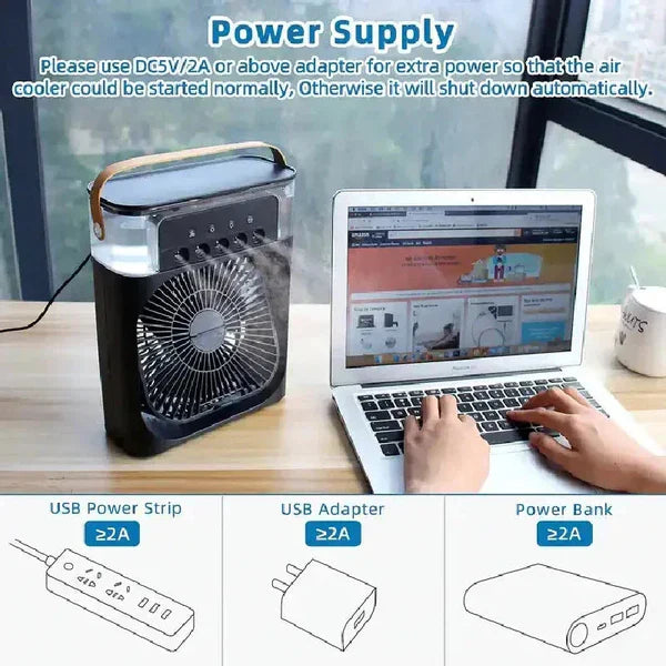𝙇𝙪𝙭𝙚𝙣𝙚𝙨𝙩™Mini Air Coolerهيكساليفينغ™ ميني مكيف الهواء المحمول