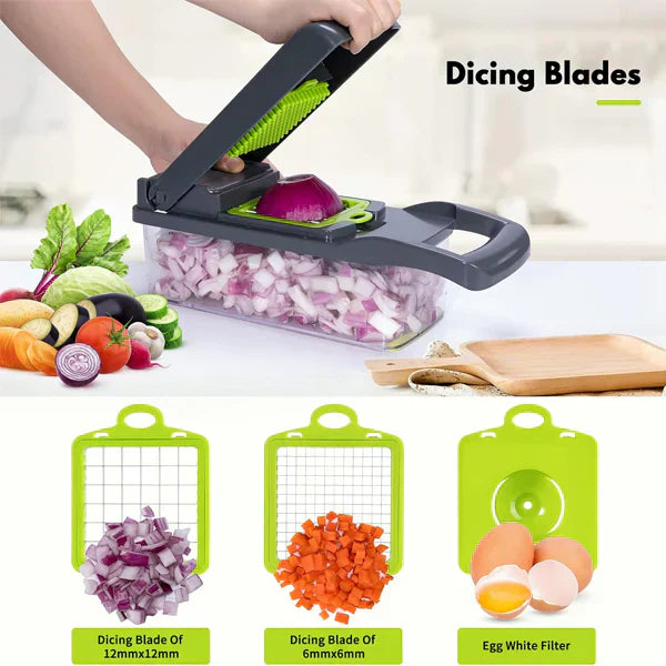 𝙇𝙪𝙭𝙚𝙣𝙚𝙨𝙩™ Multifunctional Vegetable Slicer | قاطع خضروات متعدد الوظائف